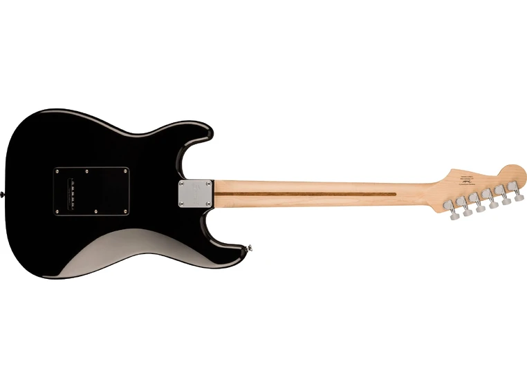 Squier Sonic Stratocaster HSS, Maple Black Pickguard, Black 