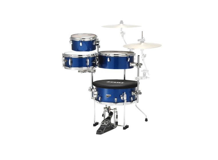 Tama CJB46-ISP Coctail-JAM Shell Kit Med pedal, bag, Indigo Sparkle 