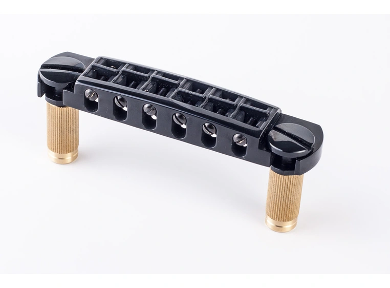 TonePros AVT2M B - Wraparound Bridge with MSPRS Locking Studs - Black 