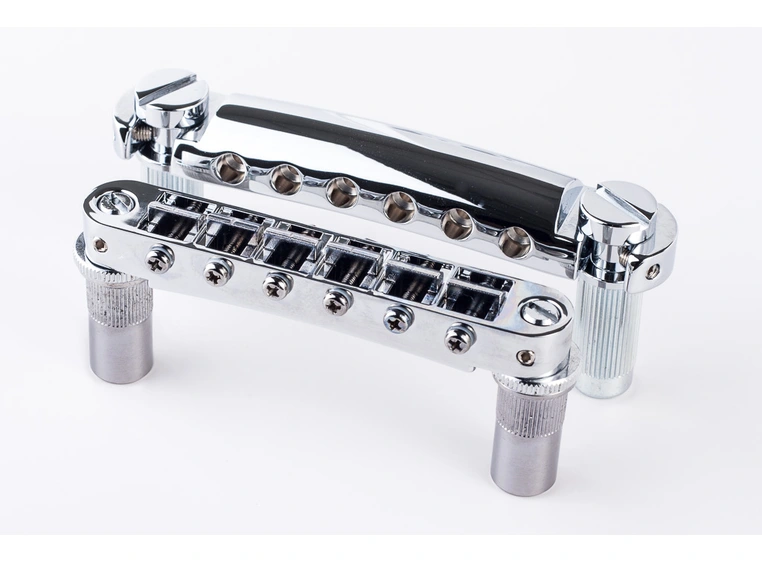 TonePros LPM02 C - Metric Tune-O-Matic Bridge and Tailpiece Set - Chrome 
