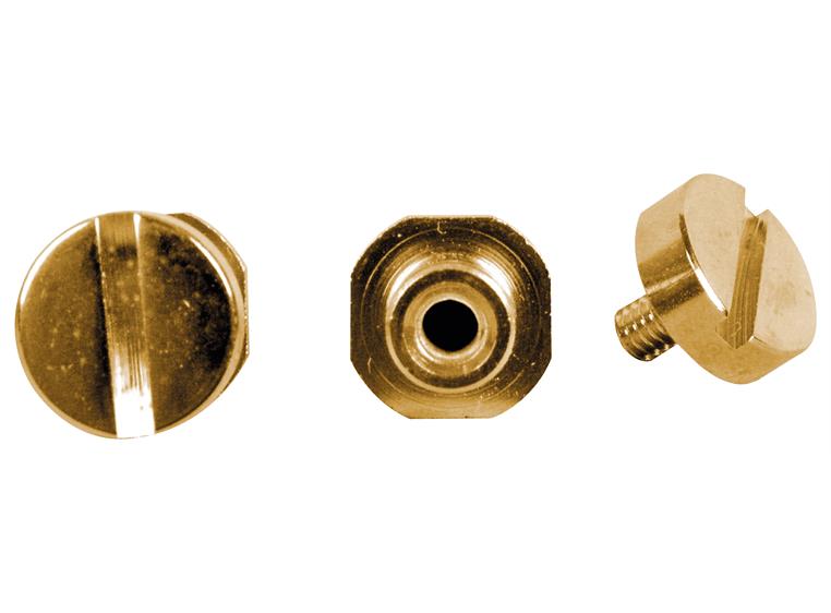 TonePros SS1 G - Standard Brass Locking Studs - Gold