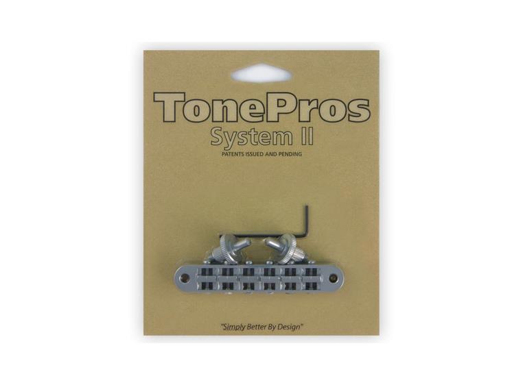 TonePros T3BP SC - Standard Tune-O-Matic Bridge - Satin Chrome