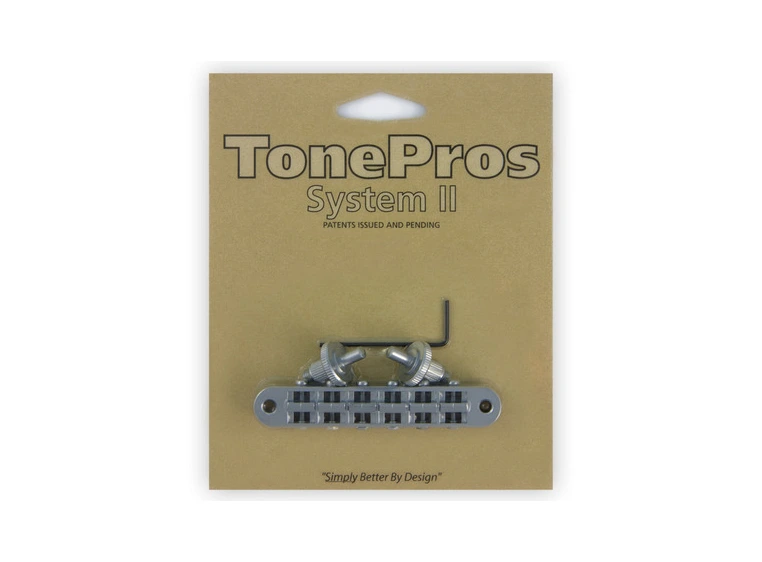 TonePros T3BP SC - Standard Tune-O-Matic Bridge - Satin Chrome 