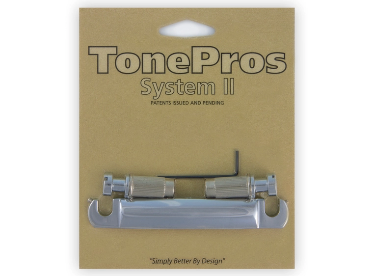 TonePros T7Z C 7-String Metric Tailpiece (Locking Stop Bar) - Chrome 