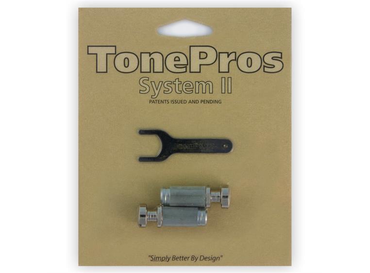 TonePros VS1 N - Standard Steel Locking Studs (Vintage Series) - Nickel