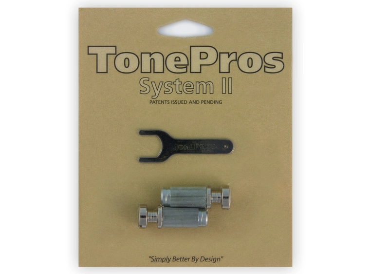 TonePros VS1 N - Standard Steel Locking Studs (Vintage Series) - Nickel 