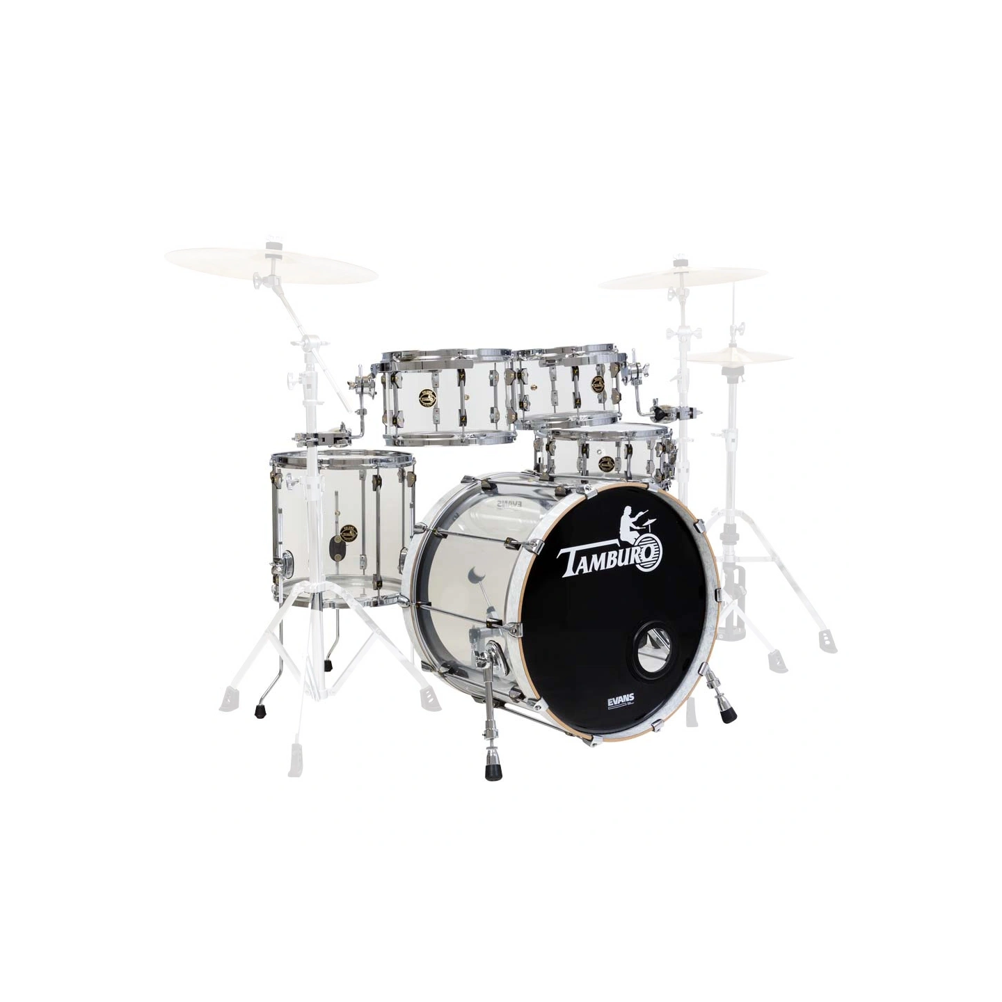 Tamburo Volume TB VL522N Akryl 5pc Shellpack, Clear