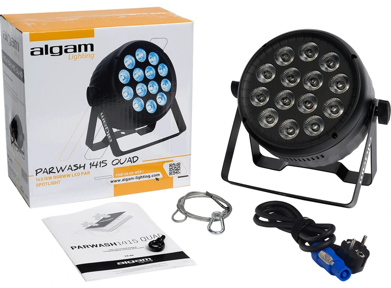 Algam Lighting PARWASH-1415-QUAD RGBWW 14 X 15W LED Par Wash 
