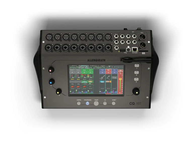 Allen & Heath CQ18T Digitalmikser 18ch, Wi-Fi, 7”, 16mic/line, 4FX, 6 Aux 