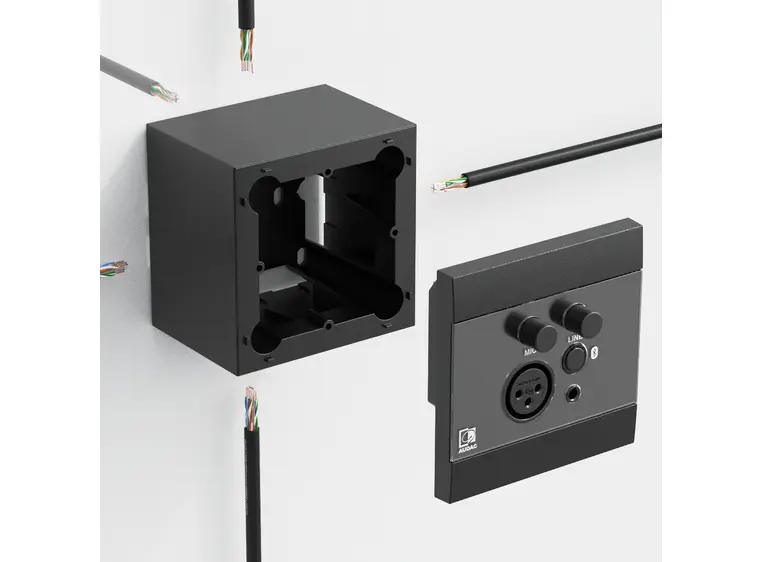 Audac veggboks til WP & DWP serien SORT Veggboks til lydpaneler WP & DWP seriene 