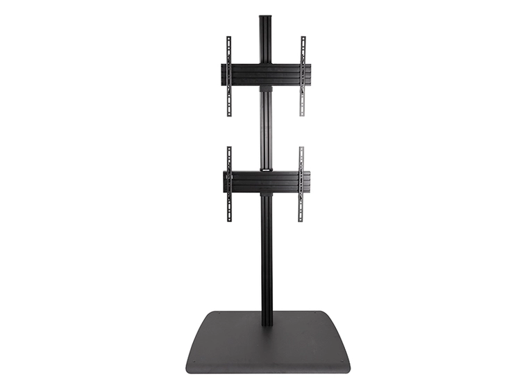 B-Tech BTF841/BB System X Universal Dual Flat Screen Floor Stand 1.8m Black/Black 