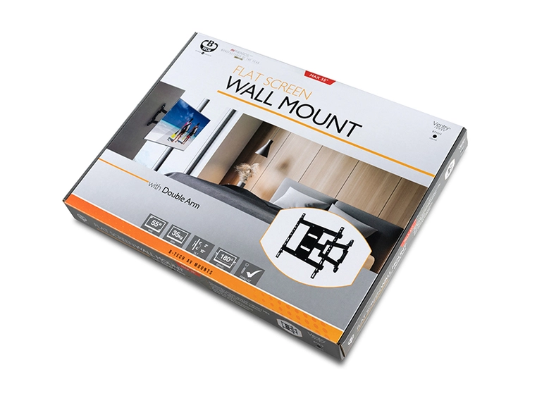 B-Tech BTV513/B Leddet flatskjermfeste Black 