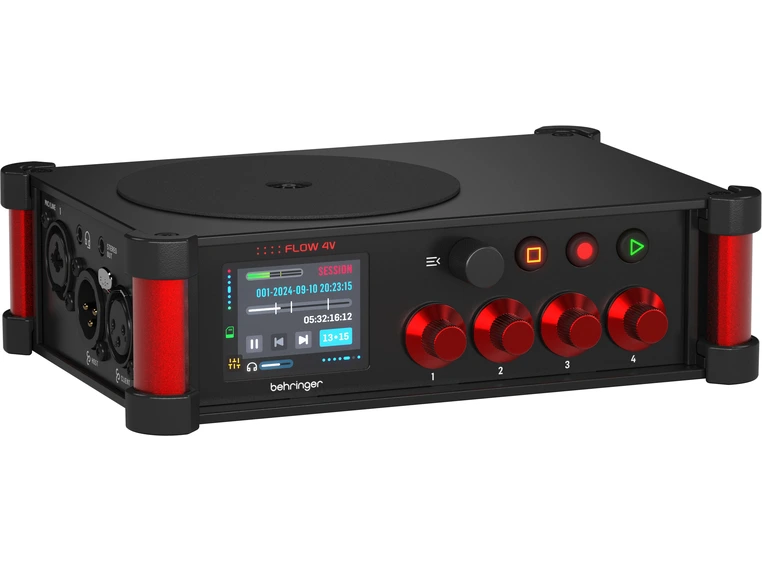 Behringer FLOW 4V 8-in digital mixer / 10ch field recorder 