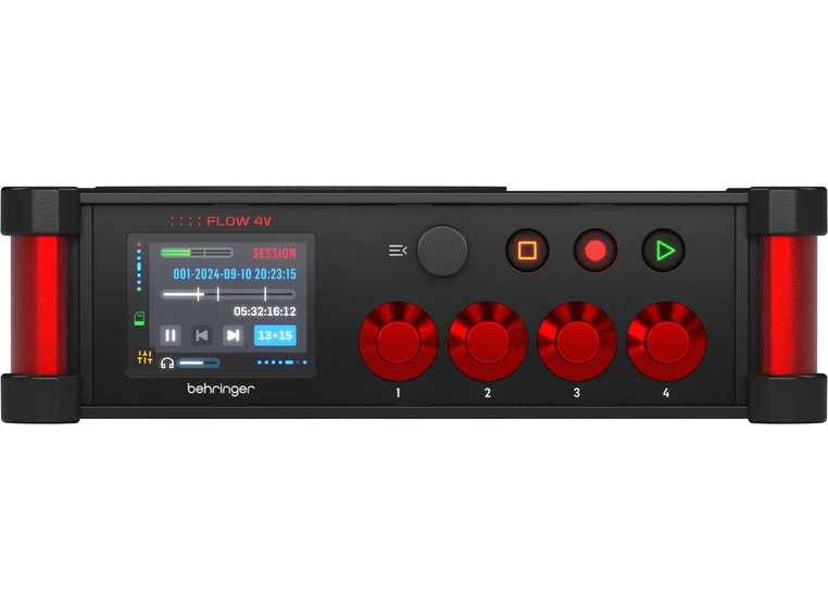 Behringer FLOW 4V 8-in digital mixer / 10ch field recorder 