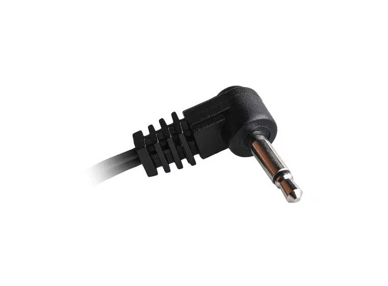 CIOKS 5015 Type 5 - 3,5mm Jack plug Tipp positiv, L-form, 15cm (sort) 