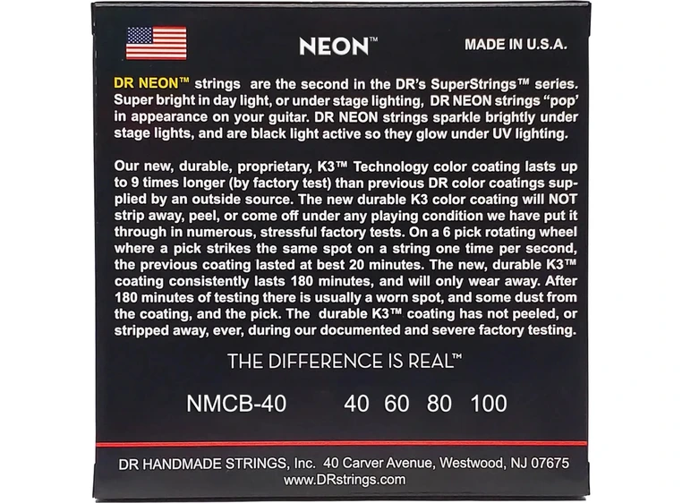 DR Strings NMCB-40 Multi-Colour (040-100) 