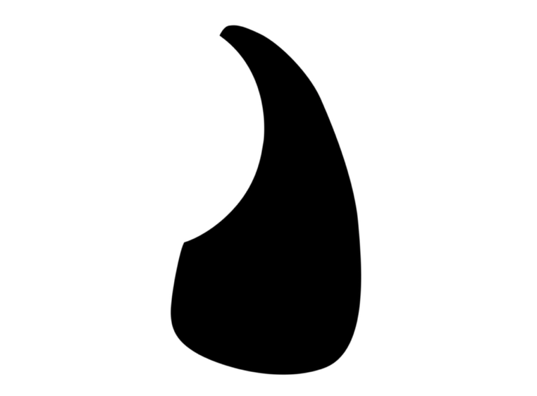 D'Andrea Acoustic Guitar Small Pickguard Black 