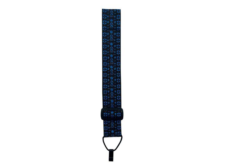 D'Andrea Classical Guitar Strap Woven Tapestry, Padded, Blue