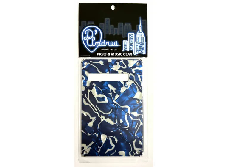 D'Andrea ST-Style Back Plate Blue Swirl Pearl 