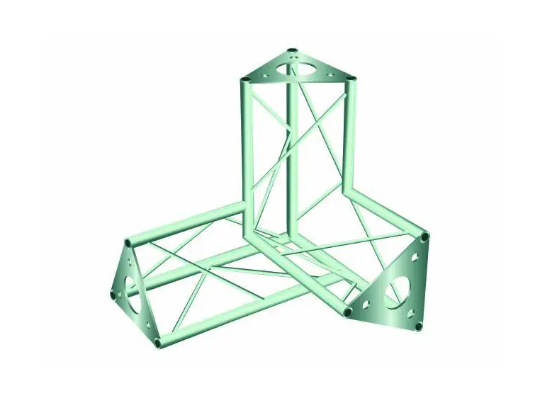 Decotruss SAL-34 corner 3-way / left silver 