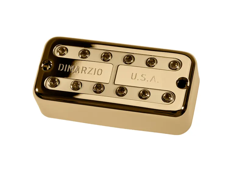 Dimarzio DP297FGCR Pickup Super Distor Tron, Bridge, F-speced,Gold/Cream Insert 