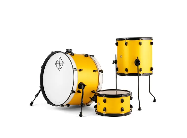 Dixon PODFM320RY Fuse Maple Retro Yellow Black Hardware, 3pc Shell Set 