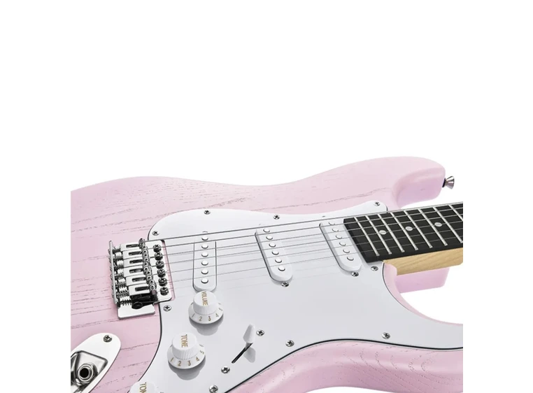 Donner DST-80 el-gitar pakke shell pink 