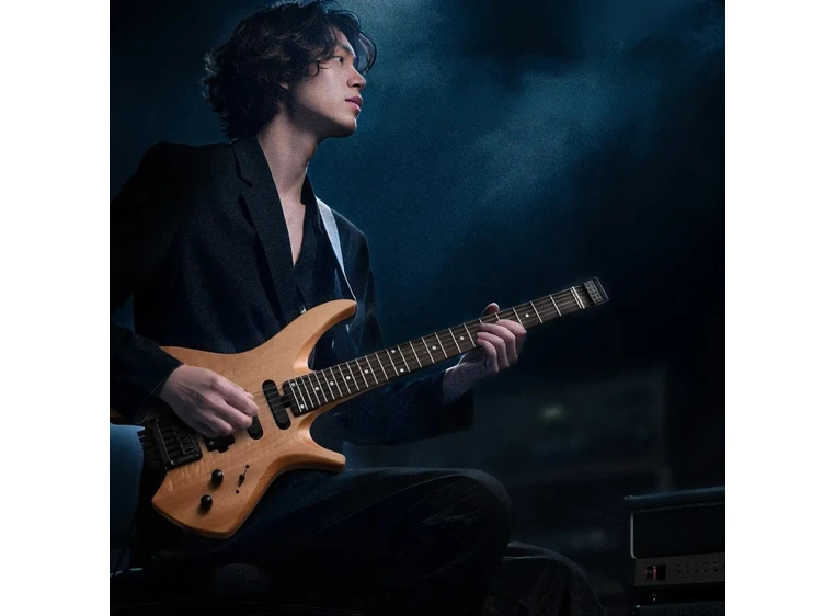 Donner NHL-500 Headless el-gitar nature 