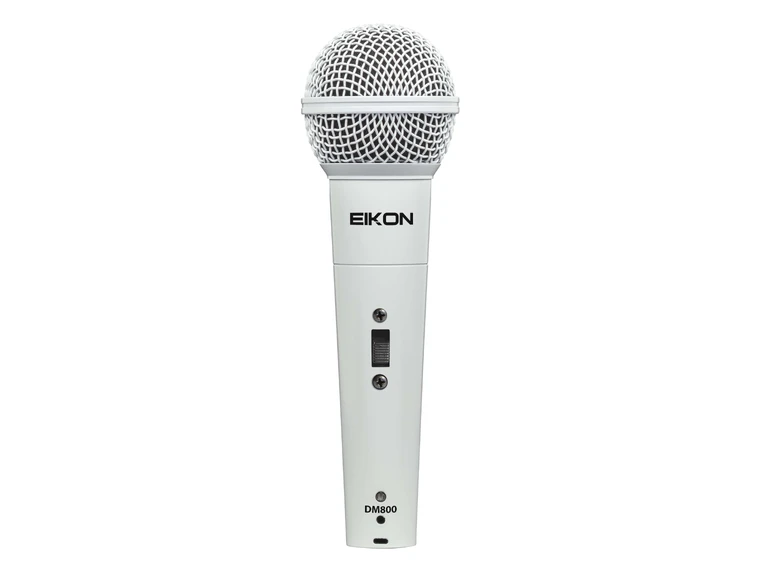 Eikon DM800WH Dynamic Microphone with XLR cable, White 