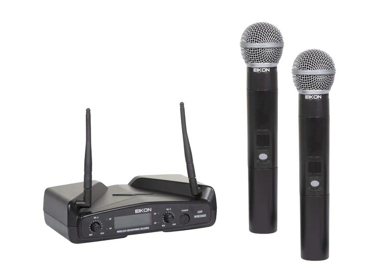 Eikon WM300DM UHF Wireless Microphone Handheld Dual CH 