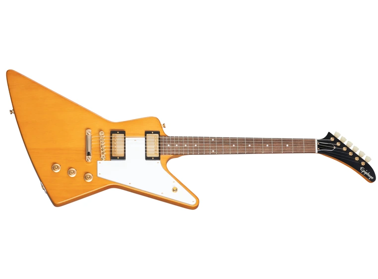 Epiphone 1958 Korina Explorer White Pickguard incl Case 