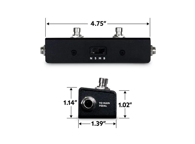 Eventide Barn3 OXU Mini Compact two-button universal aux switch 