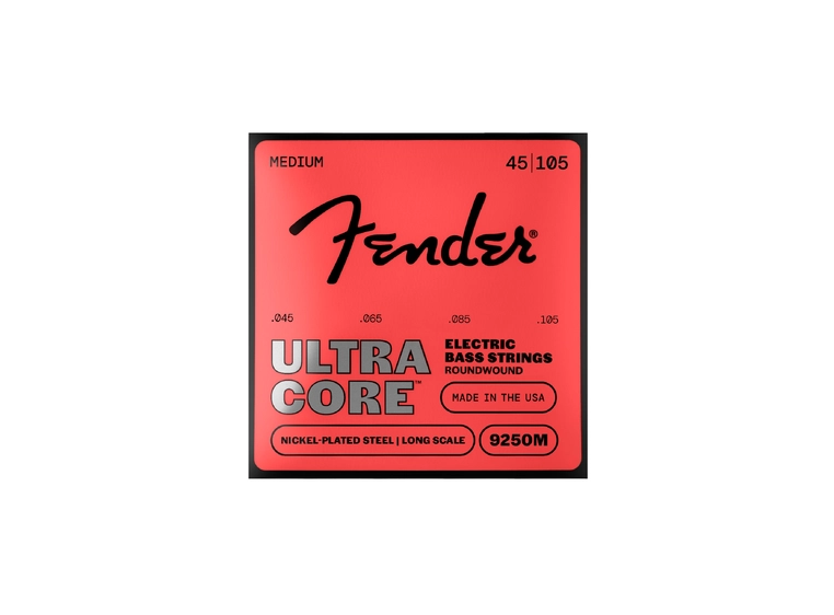 Fender 9250M Ultracore Basstrenger (045-105) Nickel Plated Steel, Ball End 