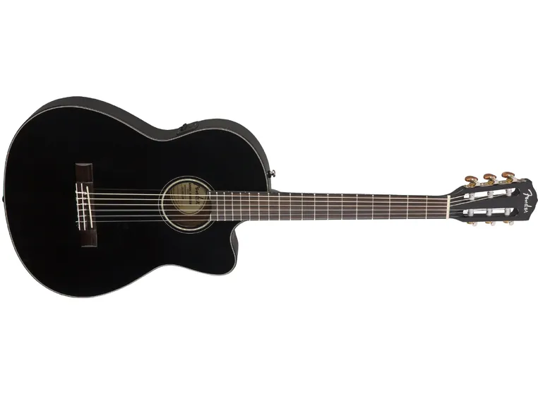 Fender CN-140SCE* *Kunderetur Black, Walnut Fingerboard 