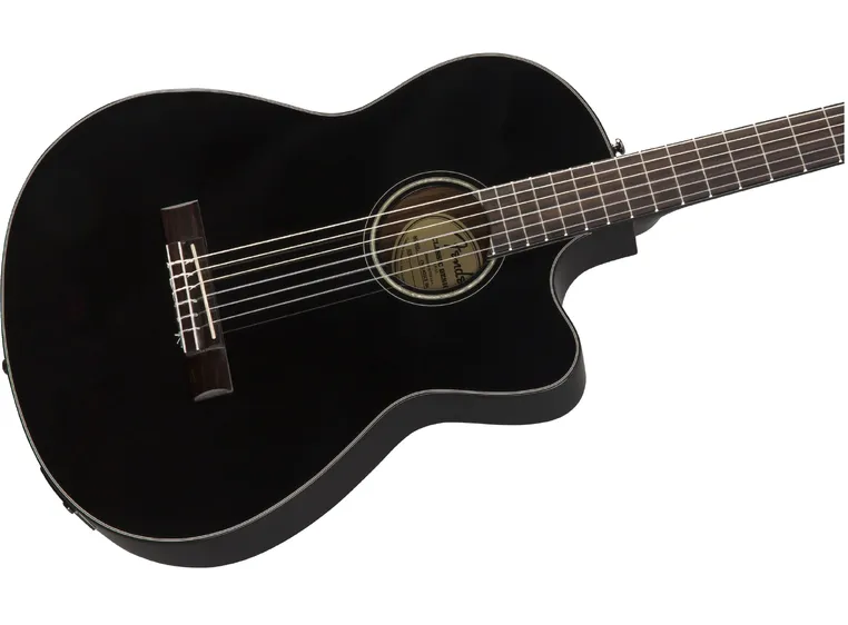 Fender CN-140SCE* *Kunderetur Black, Walnut Fingerboard 
