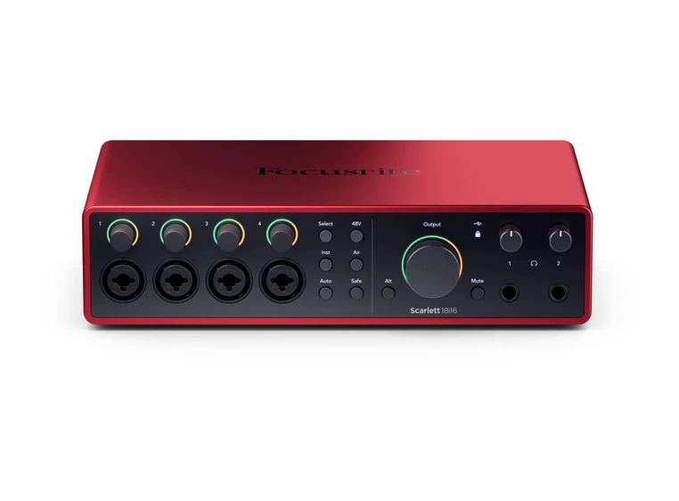 Focusrite Scarlett 18i16 Gen4 USB-lydkort, 18 inn/16 ut 