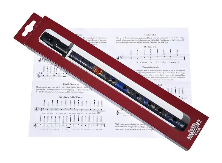 Generation Tin Whistle Boho Blue Paisley 
