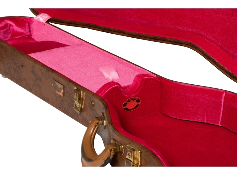 Gibson S&A Lifton Historic Case Les Paul "5-Latch" Brown/Pink, Aged 