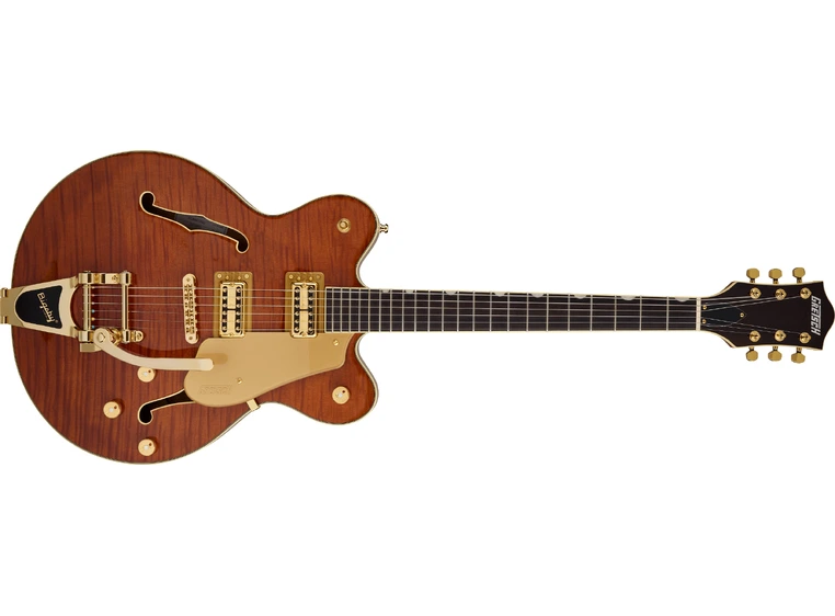 Gretsch Electromatic LTD Broadkaster Flame Okoume, RW, Roundup Orange 
