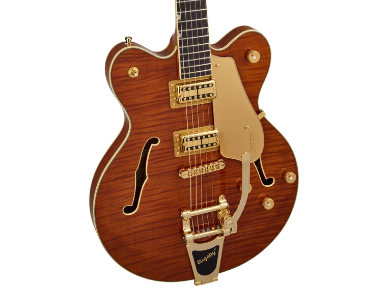 Gretsch Electromatic LTD Broadkaster Flame Okoume, RW, Roundup Orange 
