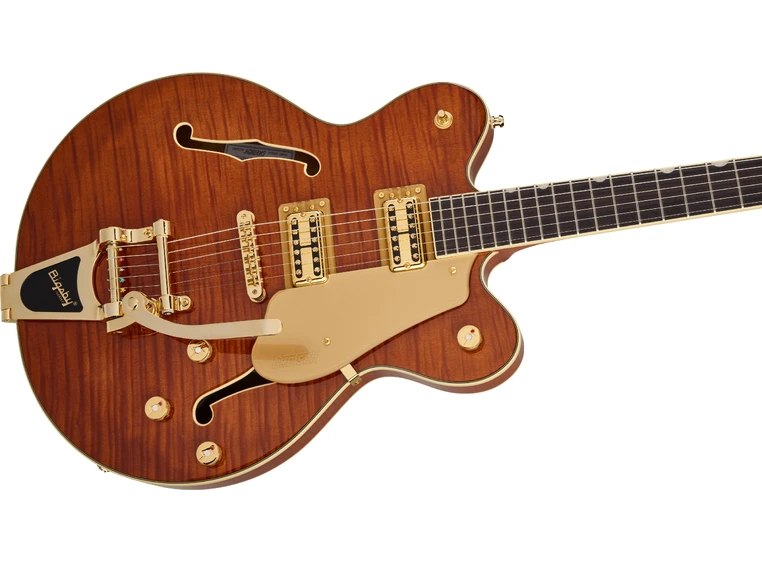 Gretsch Electromatic LTD Broadkaster Flame Okoume, RW, Roundup Orange 