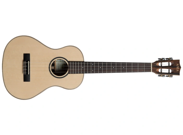 Kala KA-ASZCT-ST All Solid Spruce Top Ziricote Super Tenor Ukulele, med case 