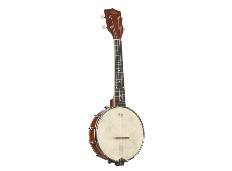 Kala KA-BNJ-MHG-C Natural Mahogany Banjo Concert Ukulele, med bag