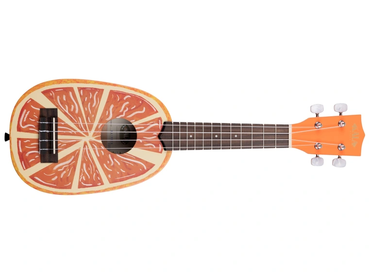 Kala KA-NV-ORNG Novelty Series Orange Soprano Ukulele, med bag 