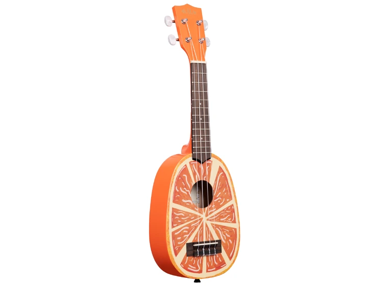 Kala KA-NV-ORNG Novelty Series Orange Soprano Ukulele, med bag 