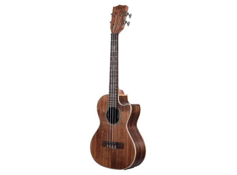 Kala KA-SA-TE-C All Solid Acacia Tenor Ukulele, cutaway, EQ & case (UC-T) 