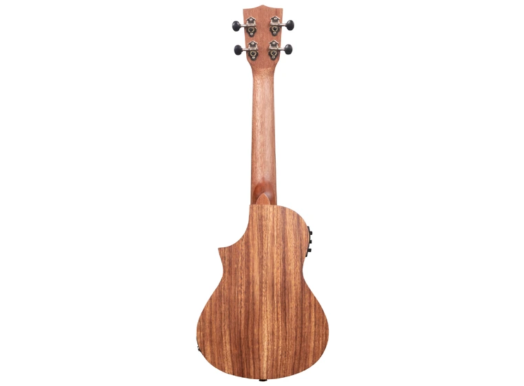Kala KA-TK-C-CE Teak Tri-Top Concert Ukulele, with Cutaway & EQ 