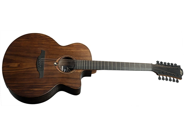 LAG SAUVAGE-J12CE Sauvage Jumbo 12 Stri Cutaway Acoustic-Electric 
