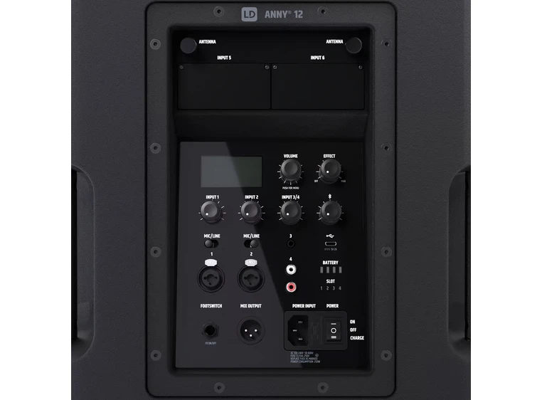 LD Systems ANNY 12 Kompakt-PA Batteridrift og bluetooth 