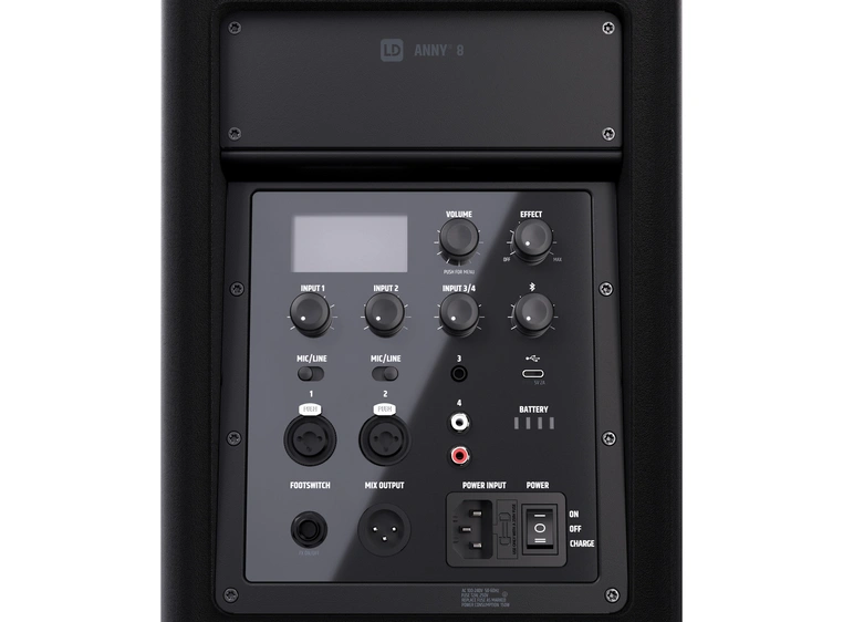 LD Systems ANNY 8 Kompakt-PA Stage Black 